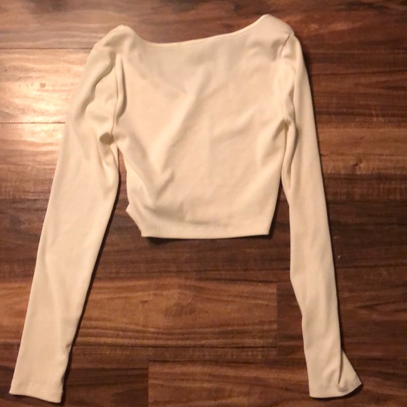 White Crop Top - Picture 3 of 3